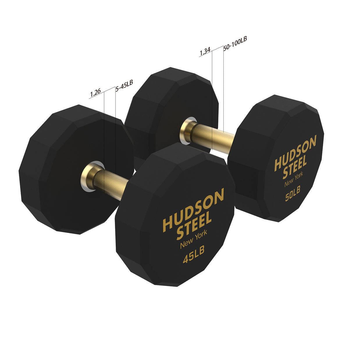 Hudson 12-Side Dumbbell