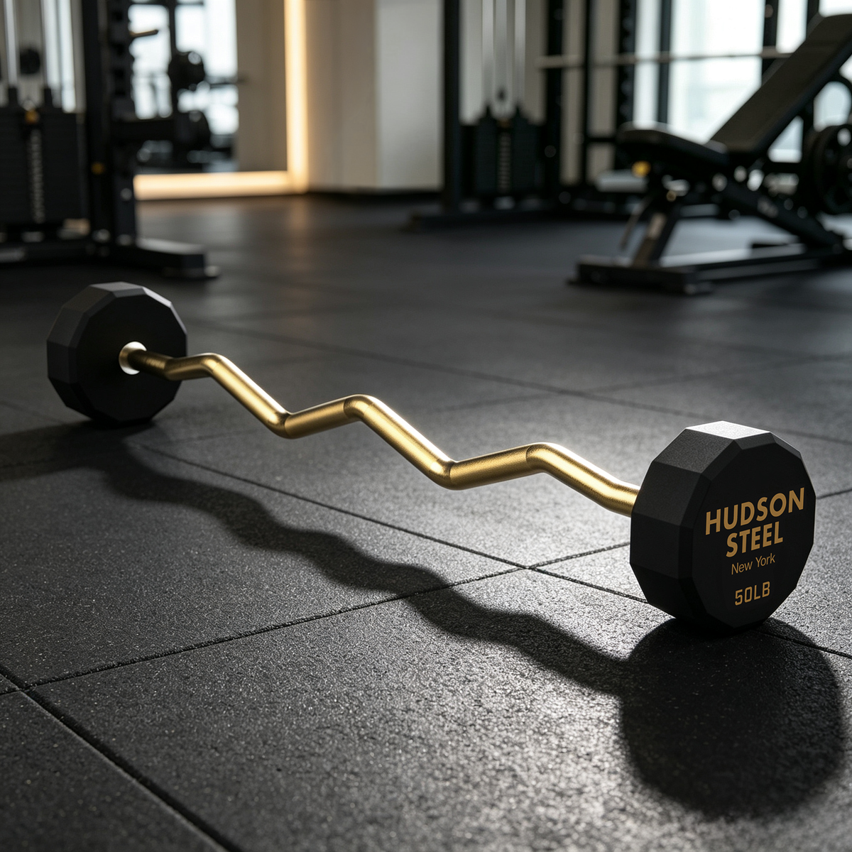 Fixed EZ Curl Barbell