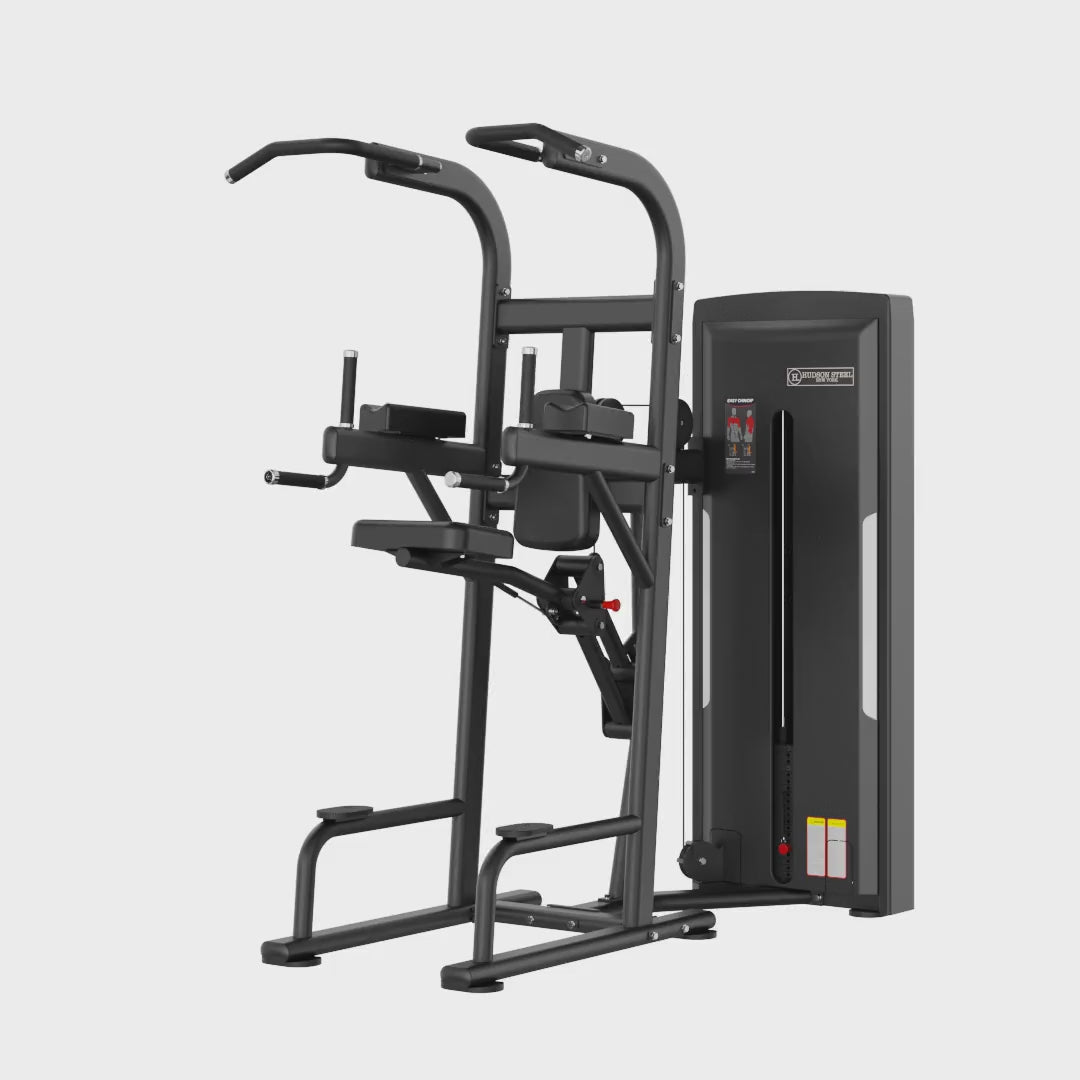 Load video: Assisted Chin Up / Dip Station | X008